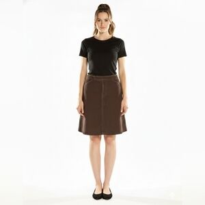 Gap Women's Vintage Brown Corduroy Mini A-line Skirt Size 2 (XS) EUC